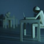 Imagen simbólica de los 'clickworkers', mano de obra invisible que hay detrás de los sistemas de IA. Sin humanos reales que realicen el tedioso trabajo de etiquetar conjuntos de datos, el aprendizaje automático y sus muchas aplicaciones en la vida real serían imposibles. / Max Gruber / Better Images of AI