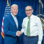 El presidente de Iberdrola, Ignacio Sánchez Galán, en una reunión con el presidente de Estados Unidos, Joe Biden / Foto: Iberdrola