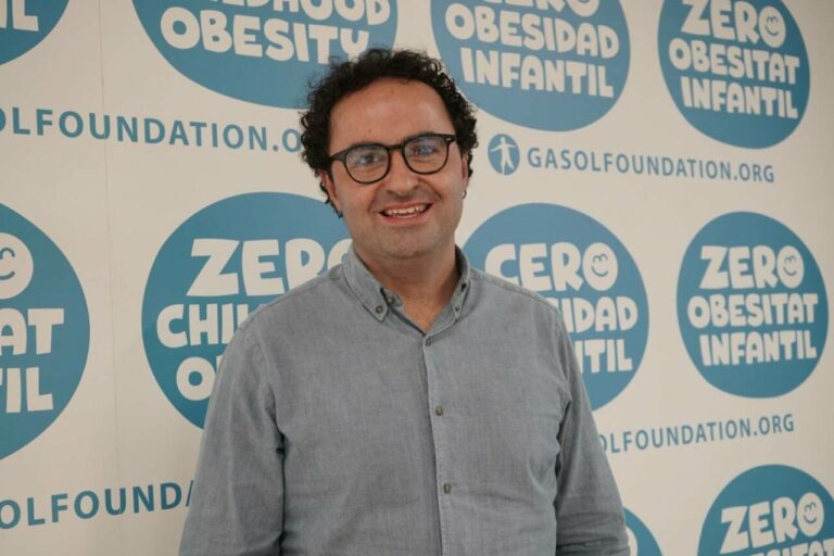 Santi F. Gómez, investigador principal del estudio PASOS que analiza los estilos de vida y la salud de niños y adolescentes españoles de 8 a 16 años y sus familias. / Pablo Tribello / Gasol Foundation