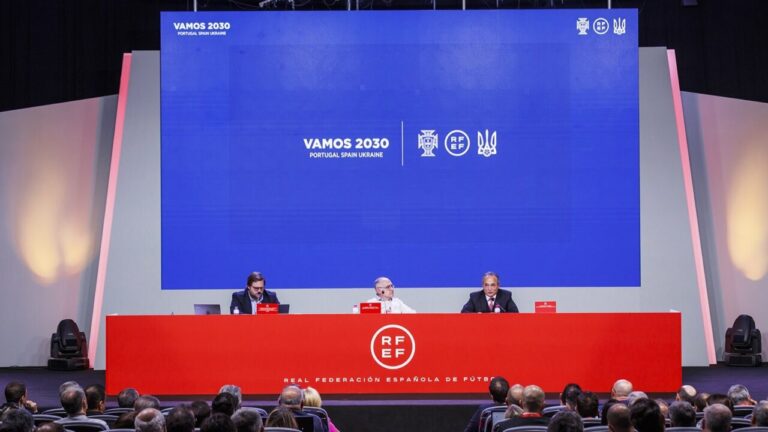 La Ciudad del Fútbol durante una reunión de trabajo con las aspirantes españolas a ser sede de la candidatura para el Mundial de 2030 / Foto: RFEF