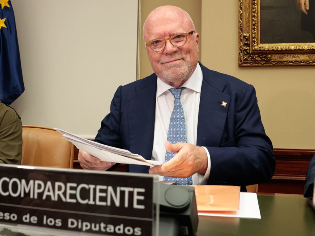 José Manuel Villarejo Pérez, en una comparecencia en el Congreso (Foto: Congreso de los Diputados)