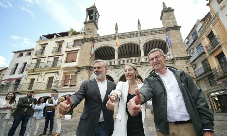 feijóo y guardiola en plasencia