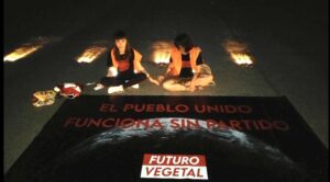 Activistas de Futuro Vegetal acceden a una pista de aterrizaje del aeropuerto Adolfo Suárez-Madrid Barajas / Foto: Futuro Vegetal