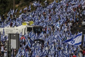 Manifestación contra la reforma judicial en Israel / Foto: Ilia Yefimovich