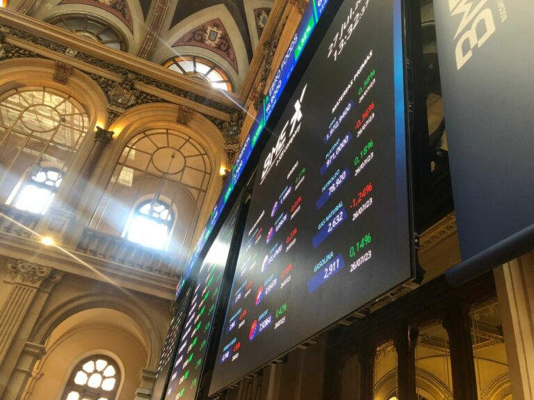 Ticker de cotizaciones de la Bolsa de Madrid