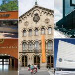 Mosaico de fachadas de varias universidades españolas