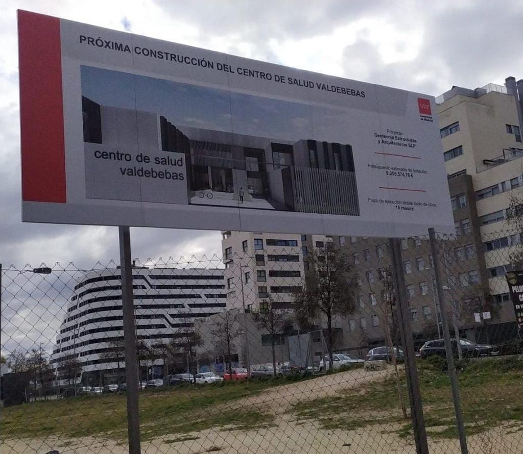 Próxima construcción de Centro de Salud de Vallecas