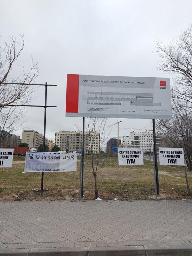 Próxima construcción de Centro de Salud de Vallecas