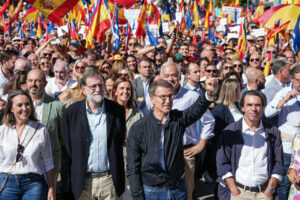 Gamarra, Rajoy, Feijóo y Aznar