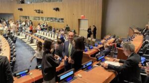 El presidente de Iberdrola, Ignacio Galán, en la cumbre del Clima en Nueva York / Foto: Iberdrola