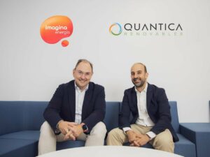 El CEO de Imagina Energía, Santiago Chivite y Alfonso Garcés, fundador de Quántica Renovables