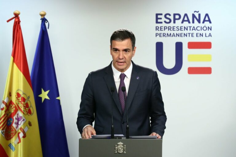 sánchez en bruselas