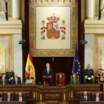 Los Reyes junto a la Princesa de Asturias presiden la apertura solemne de la XV Legislatura. (Foto: Casa de SM el Rey)