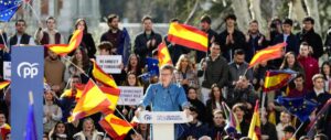 feijóo en la manifestación del PP