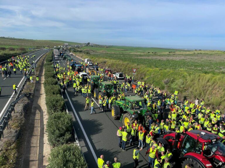 Imagen de las protestas de los agricultores