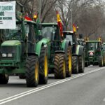 Imagen de las protestas de los agricultores en Ciudad Real