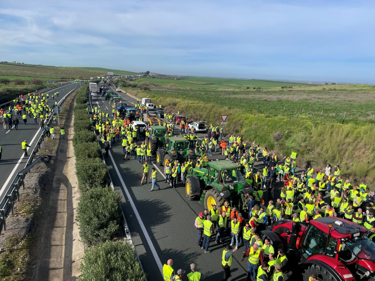 Imagen de las protestas de los agricultores