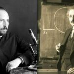 Solo el 8 % de los encuestados españoles menciona a Santiago Ramón y Cajal (izquierda), considerado el padre de la neurociencia moderna, entre los científicos más importantes de la historia, según el estudio de la Fundación BBVA. El físico Albert Einstein encabeza la lista. / ZEISS Microscopy/ Ferdinand Schmutzer-Adam Cuerden
