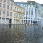 Penetración del mar por huracán en La Habana