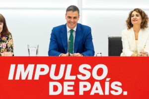 El presidente del Gobierno y líder del PSOE, Pedro Sánchez, en la reunión de la Comisión Ejecutiva Federal en la sede Ferraz. (Foto: PSOE / Eva Ercolanese)