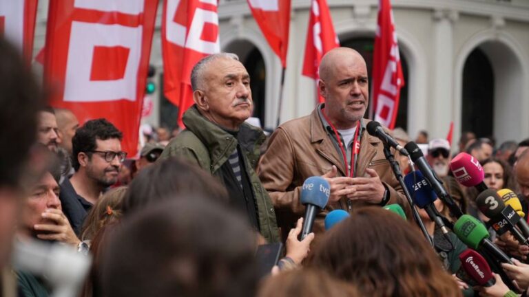 Pepe Álvarez y Unai Sordo, líderes de UGT y CCOO, en una imagen de archivo. (Foto: Comisiones Obreras)