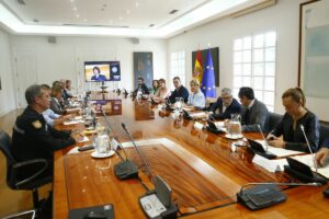 Reunión del comité de crisis | Foto del Pool Moncloa/José Manuel Álvarez