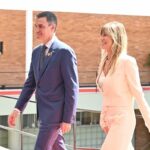 El presidente del Gobierno, Pedro Sánchez, y su esposa Begoña Gómez, en la Cumbre del G20, que se celebra en Río de Janeiro. (Foto: Pool Moncloa/Borja Puig de la Bellacasa)