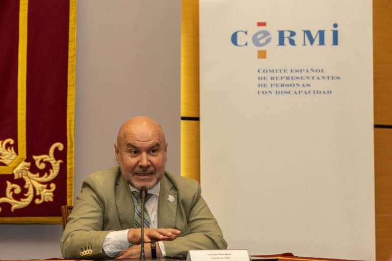 El presidente del Cermi Estatal, Luis Cayo Pérez Bueno