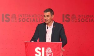 Pedro Sánchez este sábado en Rabat / Foto: Servimedia