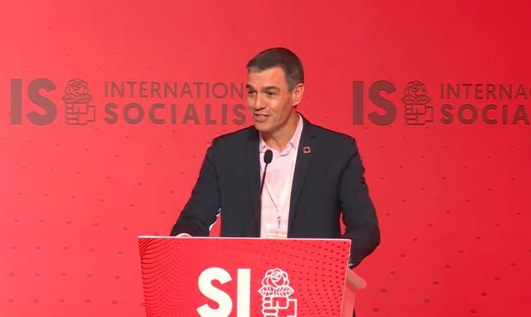 Pedro Sánchez este sábado en Rabat / Foto: Servimedia