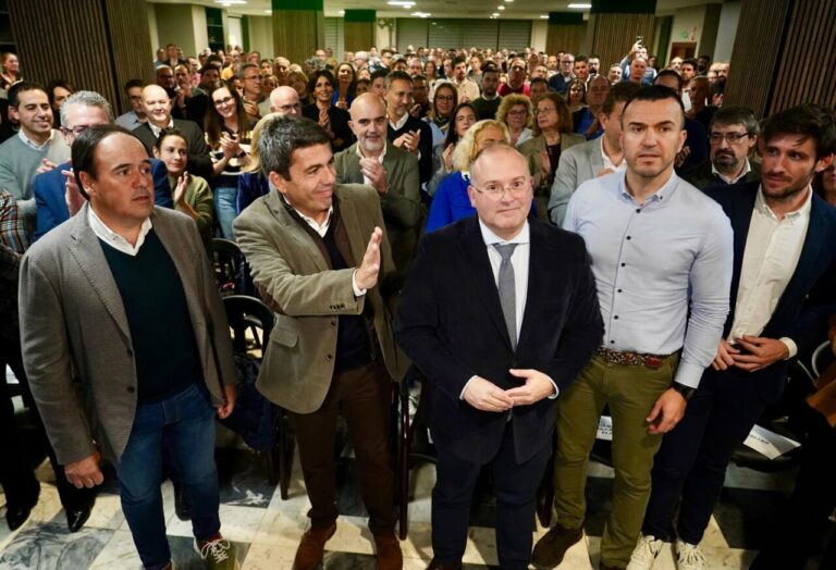 El portavoz del Grupo Popular en el Congreso, Miguel Tellado, en la junta directiva del PPCV en València / Foto: Eduardo Manzana - Europa Press
