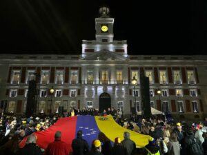 Un momento de la concentración en Sol / Foto: Servimedia