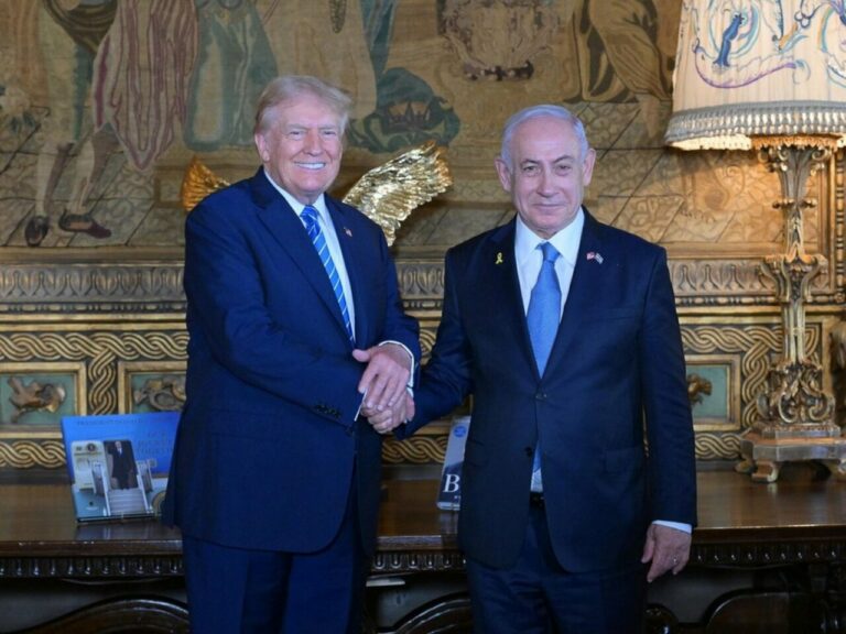 El presidente de Estados Unidos, Donald Trump, y el primer ministro israelí, Benjamin Netanyahu (Foto: Amos Ben Gershom - Israel Gpo - Zuma Press - Contact)