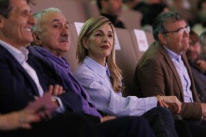 UGT Andalucía clausura su XIII Congreso Ordinario en un acto en el que interviene la vicepresidenta segunda y ministra de Trabajo y Empleo Social, Yolanda Díaz, y el secretario general de UGT, Pepe Álvarez (Foto: Álex Cámara - Europa Press)
