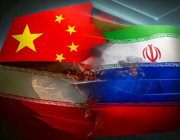 Banderas de China, Rusia e Irán