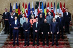 Líderes europeos reunidos en Londres (Foto: EUCoco President - X)