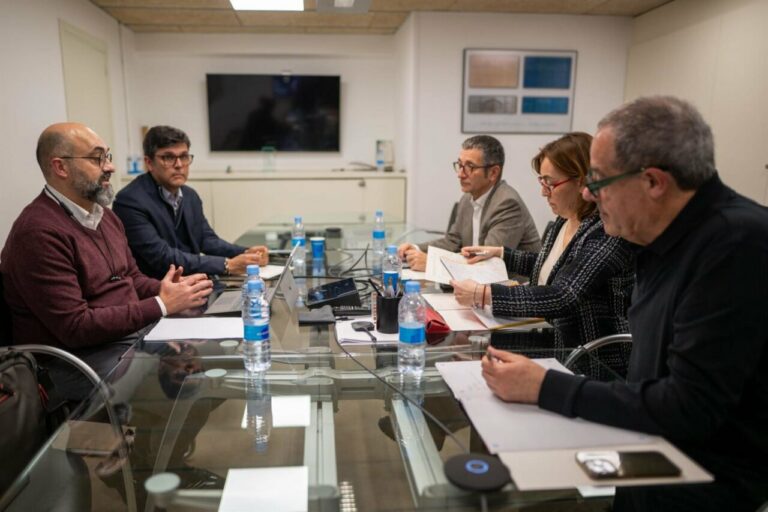 Reunión de este domingo entre Ministerio, Govern, Renfe y Adif en Barcelona (Foto: Lorena Sopena - Europa Press)