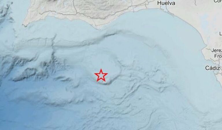 Terremoto de magnitud 4,3 con epicentro en aguas del Golfo de Cádiz (Foto: Instituto Geográfico Nacional)