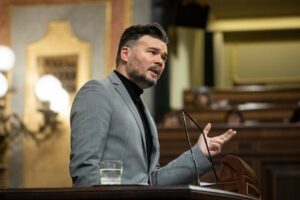 El portavoz de ERC en el Congreso, Gabriel Rufián, (Foto: Alejandro Martínez Vélez - Europa Press)