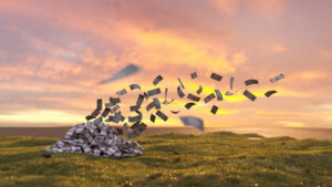 Dinero volando