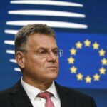 El comisario de Comercio, Maros Sefcovic, en una rueda de prensa en Bruselas (Foto: Alexandros Michailidis / Uni&oacute;n Europea)