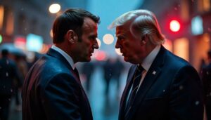 Emmanuel Macron y Donald Trump