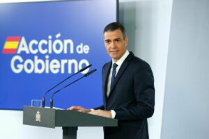 El presidente del Gobierno, Pedro Sánchez, tras la reunión del Consejo de Ministros. (Foto: Pool Moncloa/José Manuel Álvarez)