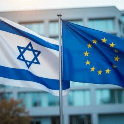 Banderas de Israel y la uE