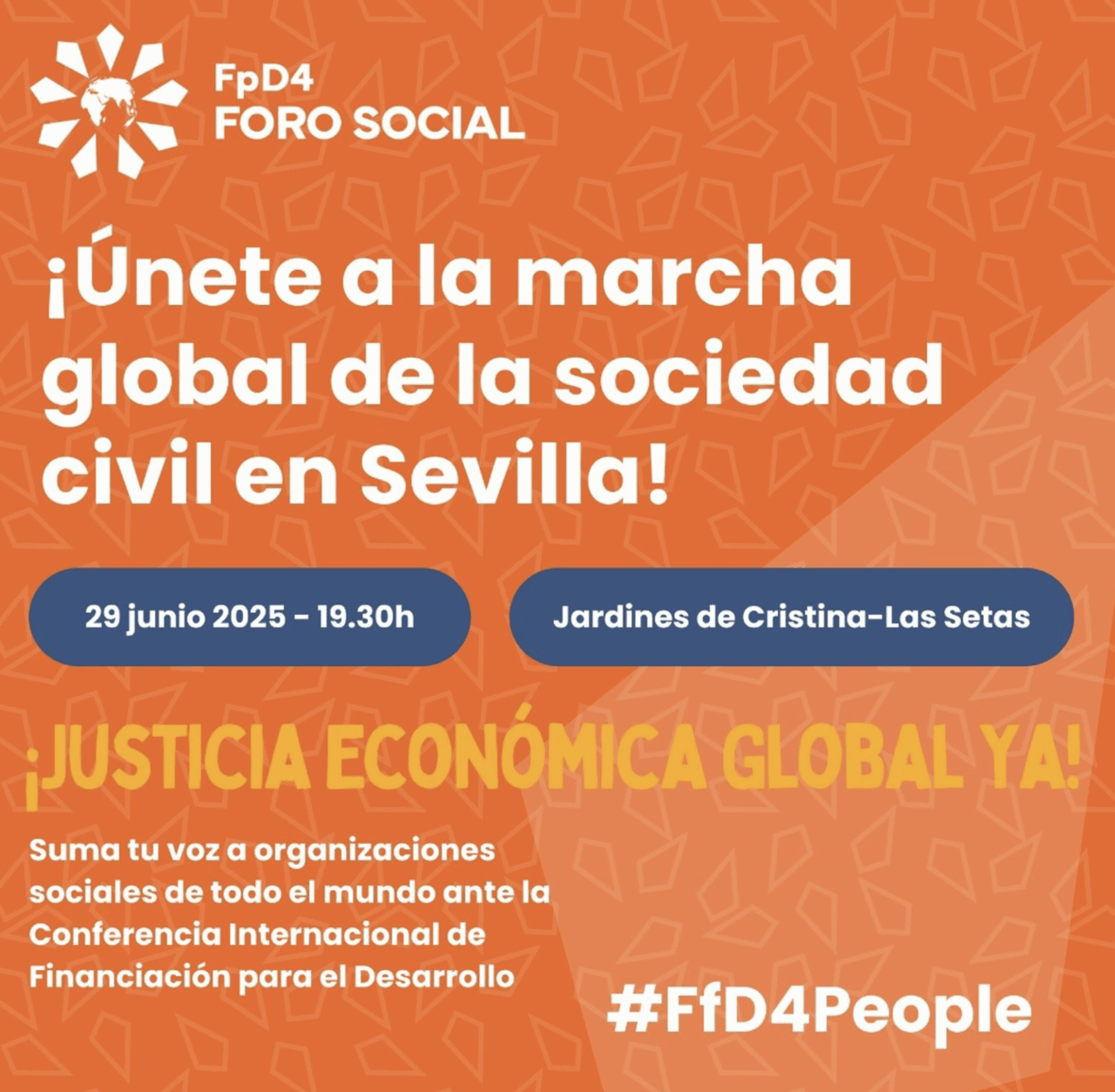 Manifestación este domingo tras el Foro Social de la Conferencia de la ONU por una "justicia económica global" (Foto: Foro Social) Manifestación este domingo tras el Foro Social de la Conferencia de la ONU por una "justicia económica global" (Foto: Foro Social)