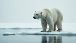 Oso polar en El Ártico