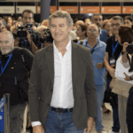El presidente del PP, Alberto Núñez Feijóo, a su llegada al XXI Congreso Nacional del Partido Popular (Foto: Eduardo Parra - Europa Press)