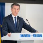 El líder del PP Alberto Núñez Feijóo en su balance del curso político Foto PP