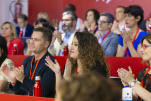 Enma López en la reunión del Comité Federal del PSOE. (Foto: PSOE/Eva Ercolanese)