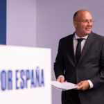 Imagen del secretario general del PP, Miguel Tellado, en una rueda de prensa. (Foto: PP)